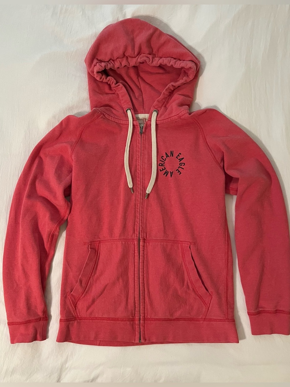 AMERICAN EAGLE Outfitters Coral Zip-Up Hoodie Size M